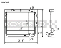 Mazda RX-7 83-85 Aluminium Kylare Koyorad